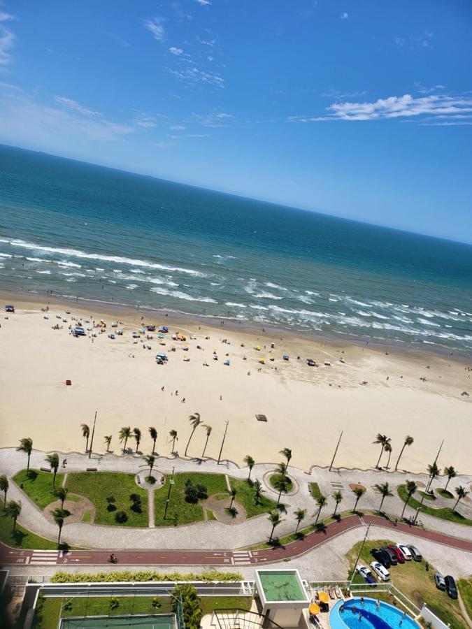 Apartamento Para Relaxar De Frente A Praia Praia Grande  Exteriér fotografie