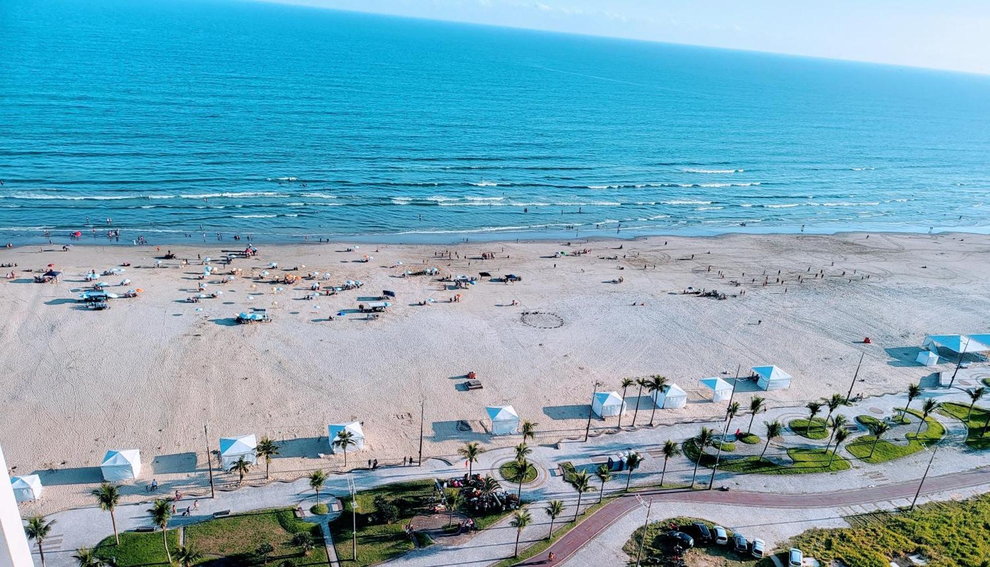 Apartamento Para Relaxar De Frente A Praia Praia Grande  Exteriér fotografie